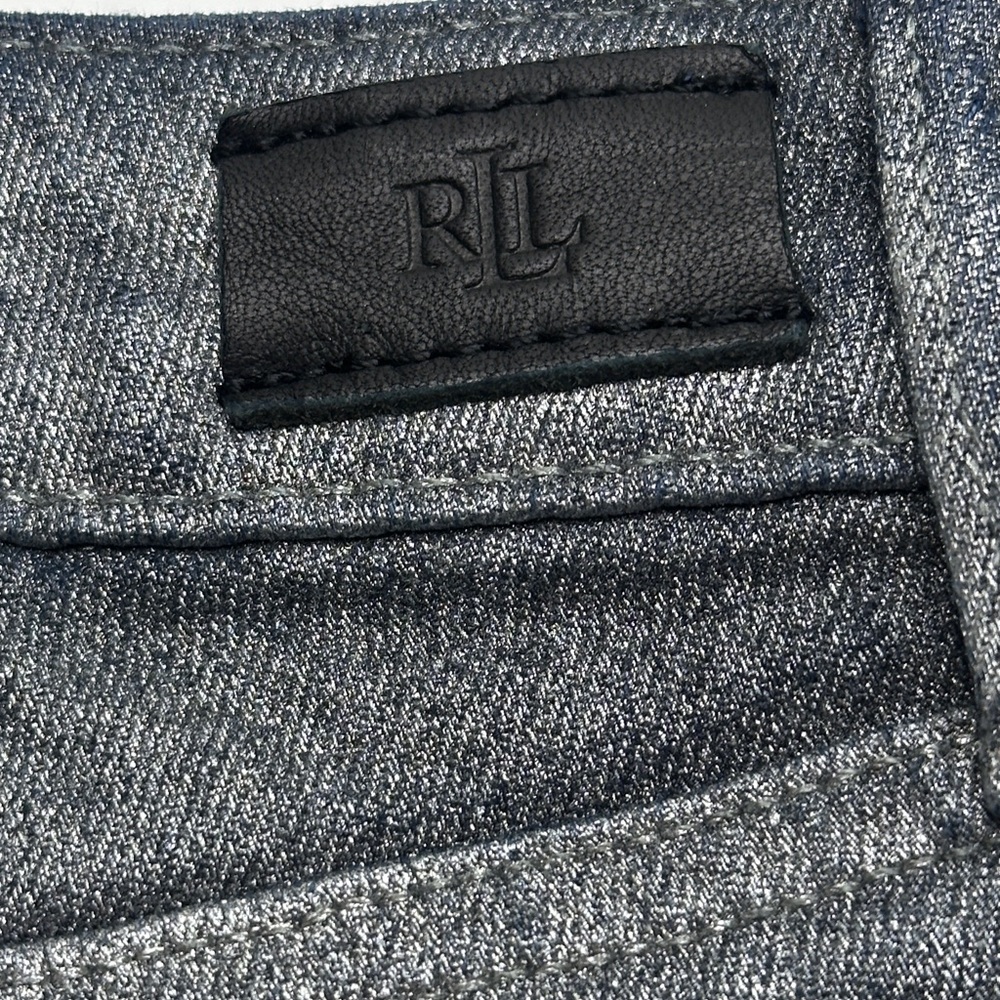 Lauren Ralph Lauren Slim Gray/silvery Women’s size 12p‎ Jeans (D81) - Picture 8 of 10